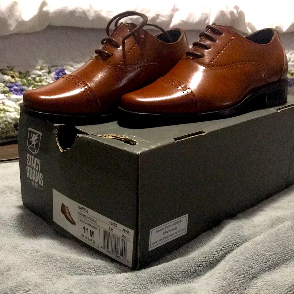Brown boys Stacy Adams